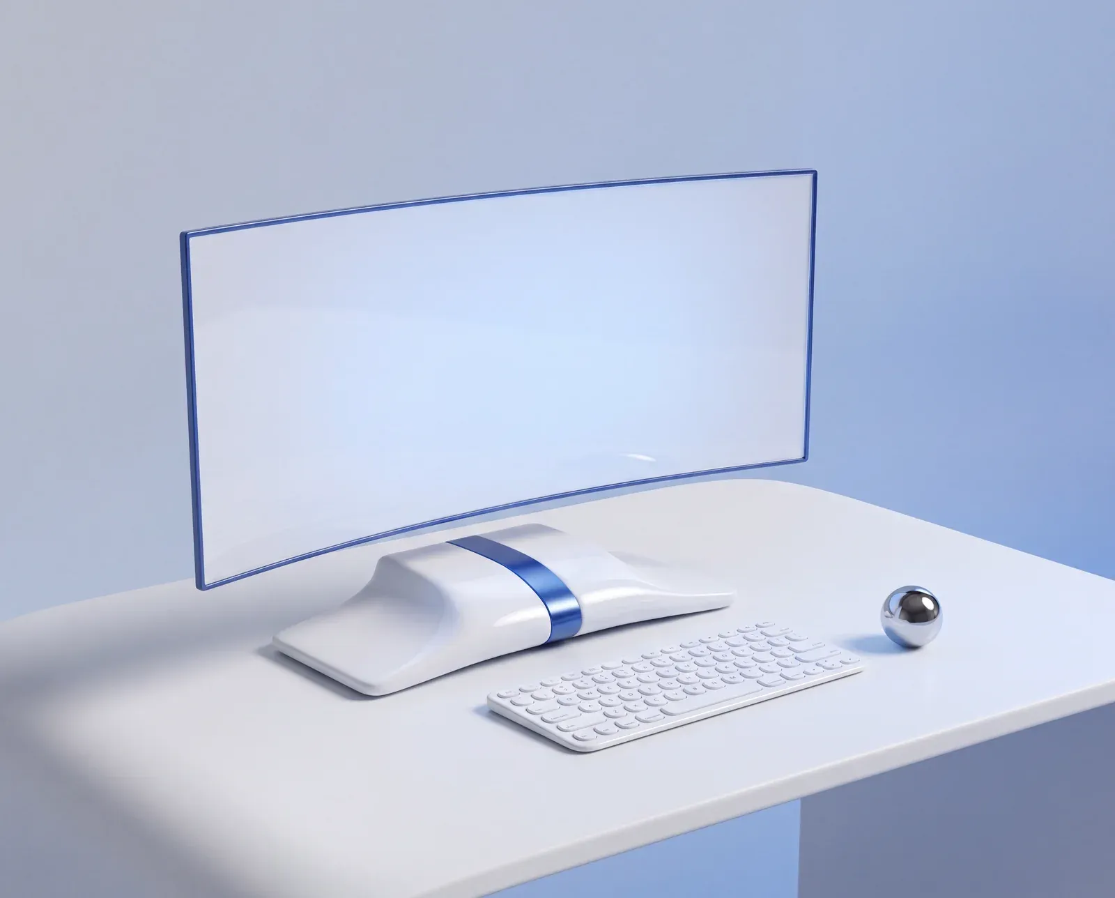 Computador com a tela em azul